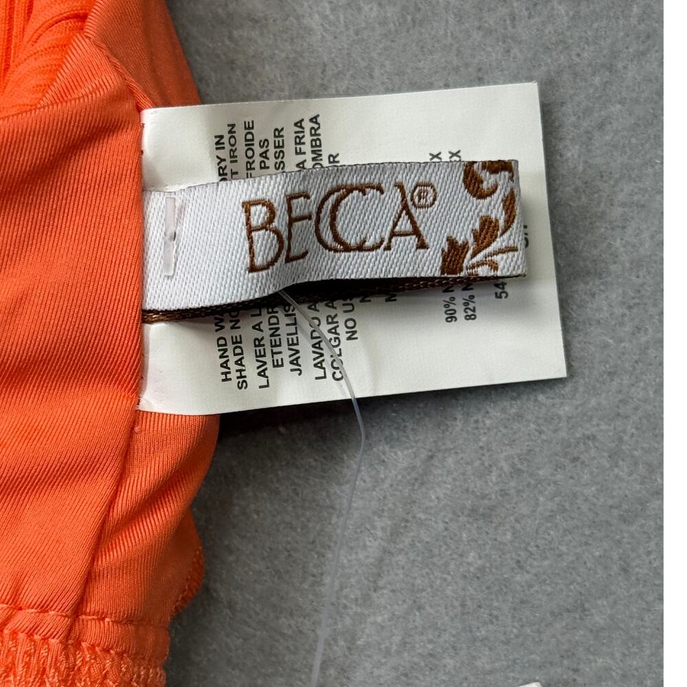 BECCA by Rebecca Virtue Modern Edge One-Piece Coral Rose Small $148 - Picture 10 of 11